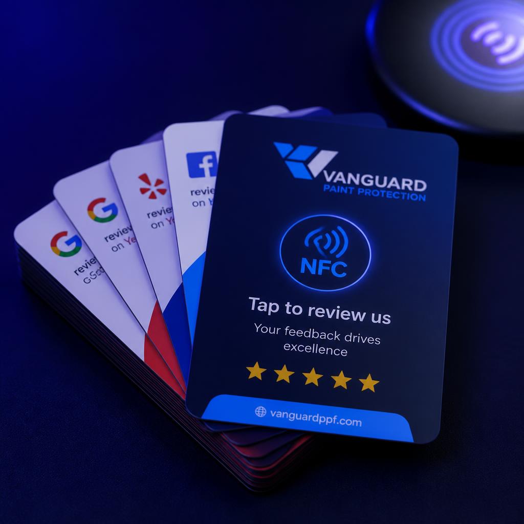 Custom Printed NFC Review Cards
